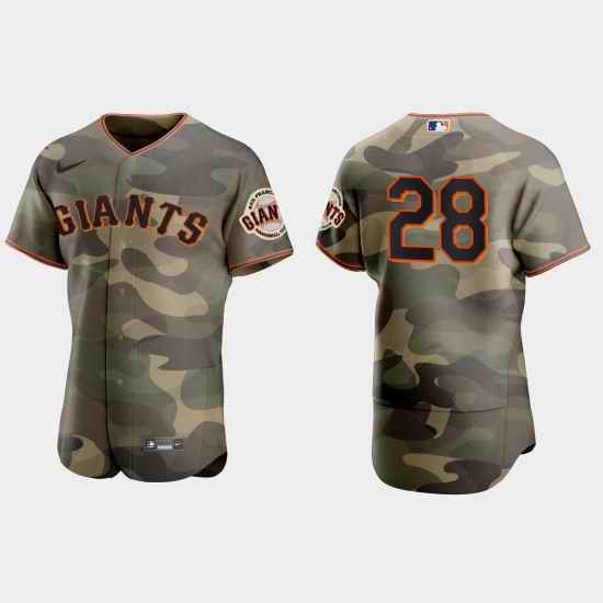San Francisco Giants 28 Buster Posey Men Nike 2021 Armed Forces Day Authentic MLB Jersey  Camo